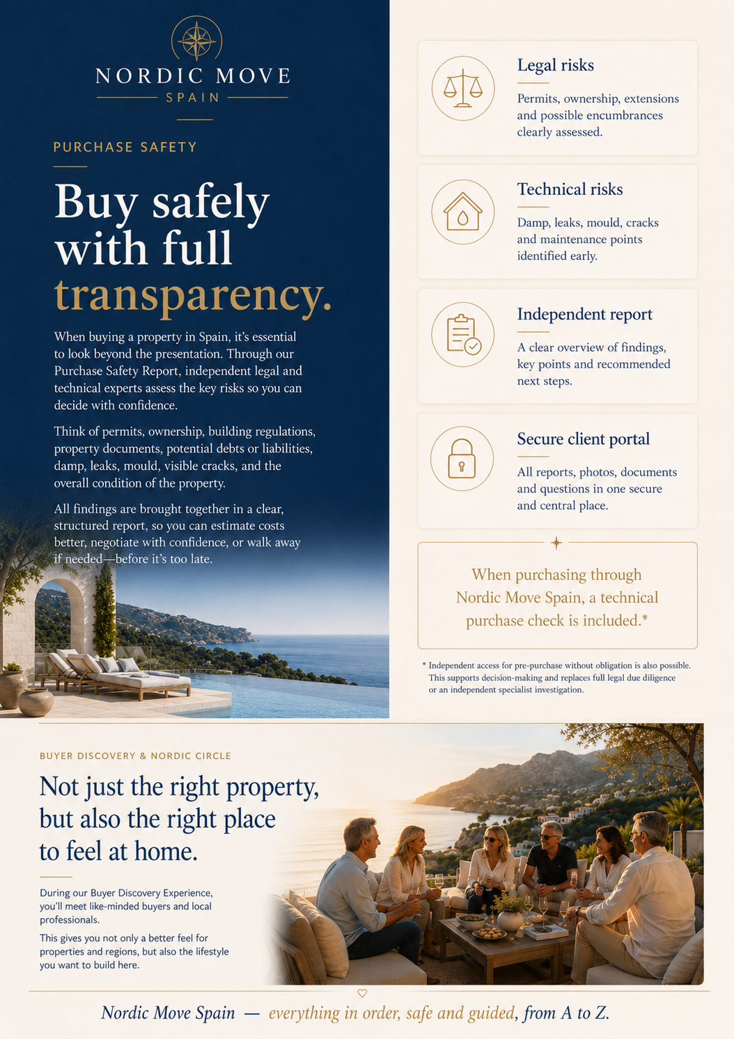 Nordic Move Spain brochure about independent Purchase Safety checks